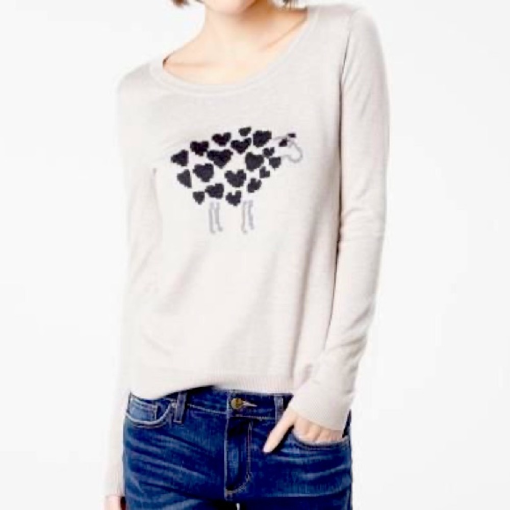 RW&CO// Merino Wool Sheep with hearts sweater 🐑
